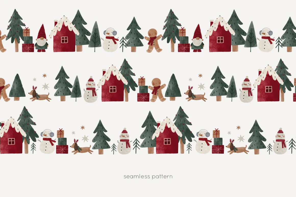 Cozy Watercolor Christmas Holidays