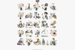 cozy autumn charm clipart set