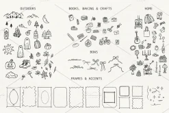Cozy Autumn Hand Drawn SVG Elements
