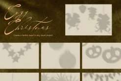 Cozy Christmas Shadows & Backgrounds