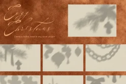 Cozy Christmas Shadows & Backgrounds