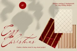 Cozy Christmas Shadows & Backgrounds