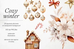 Cozy Winter - PNG Christmas Overlays
