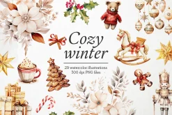 Cozy Winter - PNG Christmas Overlays