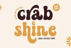 Crab Shine - Cool Retro Font