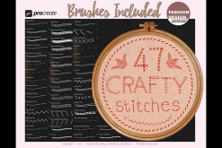 47 CRAFTY STITCHES Procreate Brushes