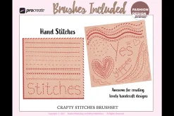 47 CRAFTY STITCHES Procreate Brushes