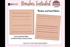 47 CRAFTY STITCHES Procreate Brushes