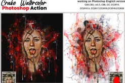 Crake Watercolor Photoshop Action