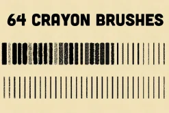 Crayon Brushes Illustrator Vector