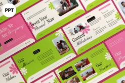 Cream Pink Company Profile PPT