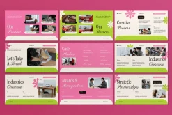 Cream Pink Company Profile PPT
