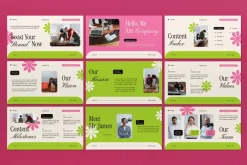 Cream Pink Company Profile PPT