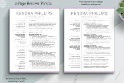 Creative Resume Template Word CV