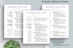 Creative Resume Template Word CV