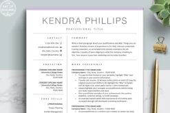Creative Resume Template Word CV