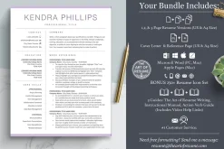 Creative Resume Template Word CV