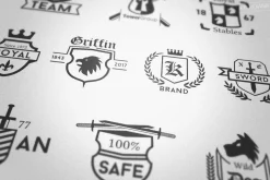 Crest Shield Badges Logos