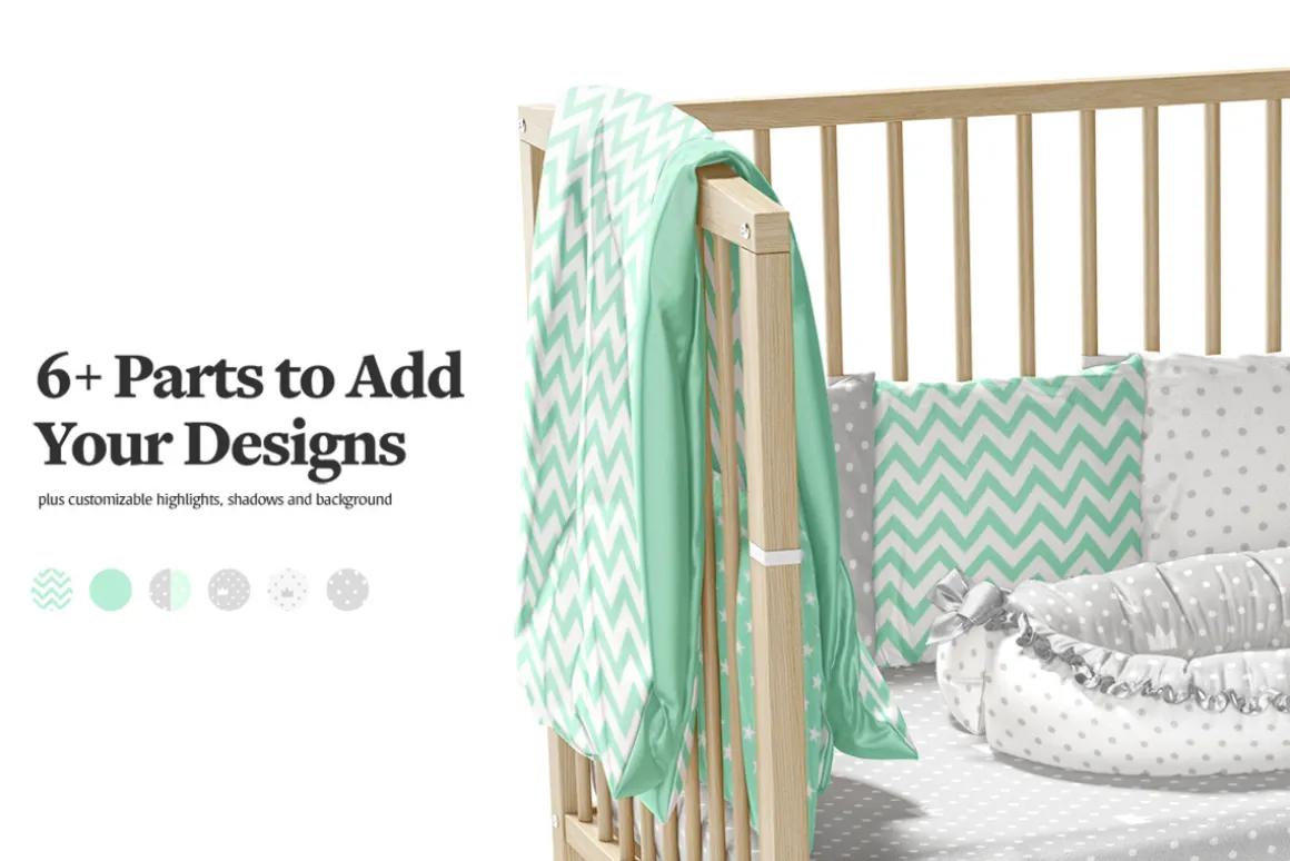 Crib Bedding Mockups Bundle