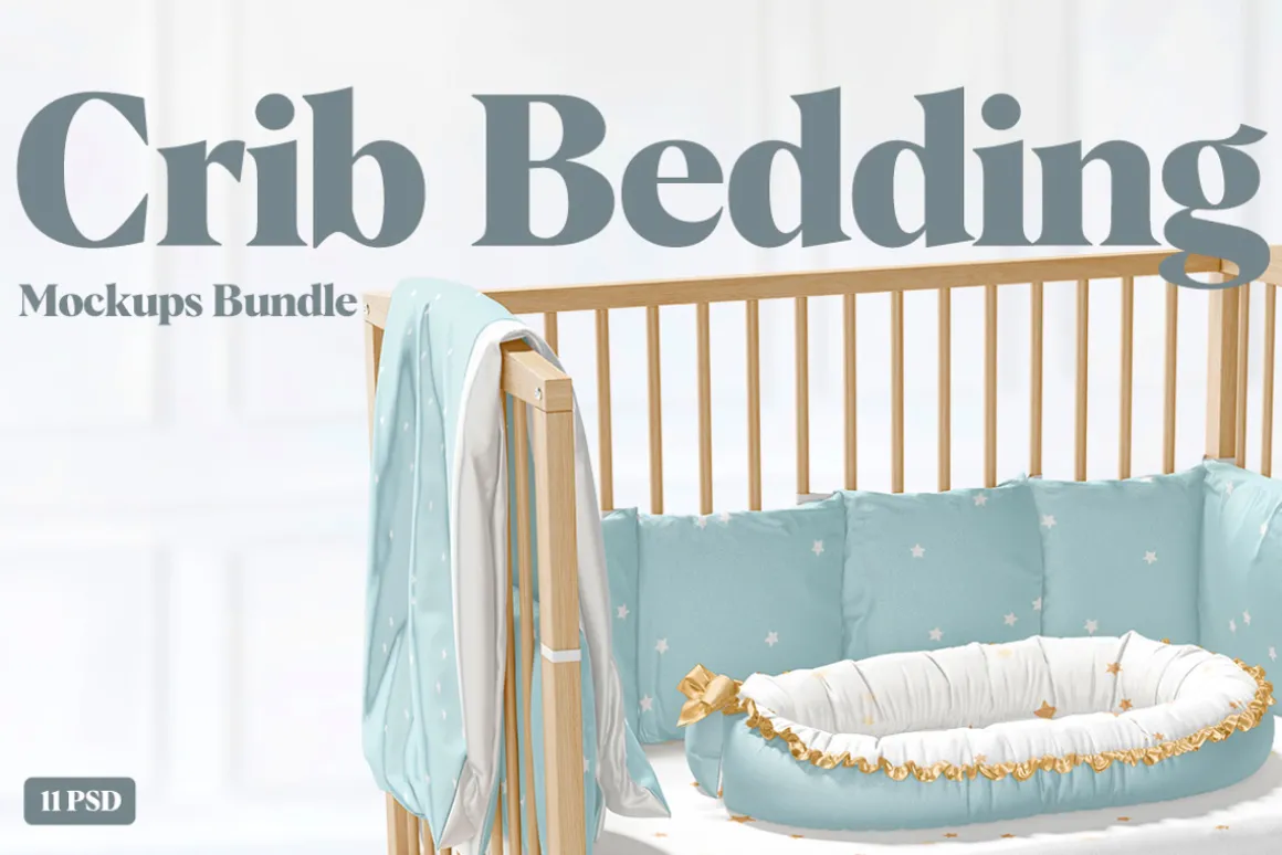 Crib Bedding Mockups Bundle