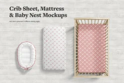 Crib Bedding Mockups Bundle