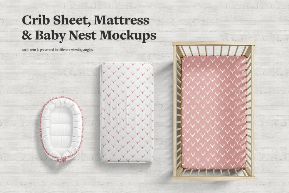 Crib Bedding Mockups Bundle