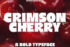 Crimson Cherry bold typeface