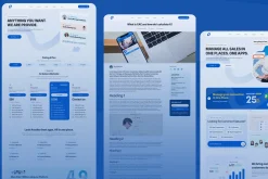 CRM Landing Pages Design Kit Figma