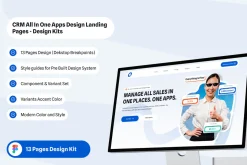 CRM Landing Pages Design Kit Figma
