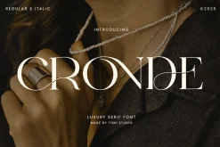 CRONDE || Elegant Luxury Serif
