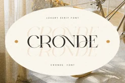 CRONDE || Elegant Luxury Serif