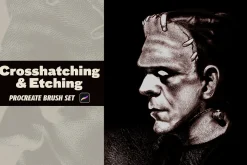 Crosshatching Procreate Brushes