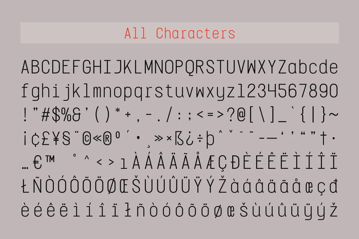 CS Diego Mono – Sans Serif Typeface