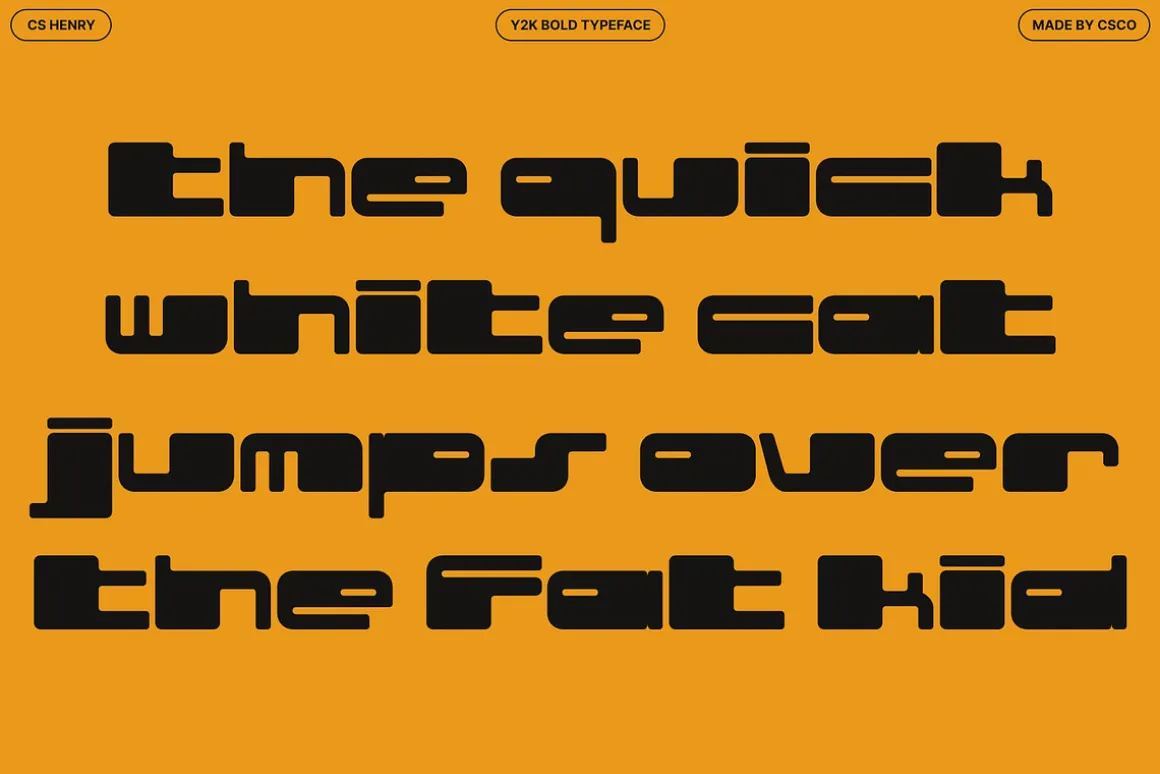 CS Henry – Y2K Font