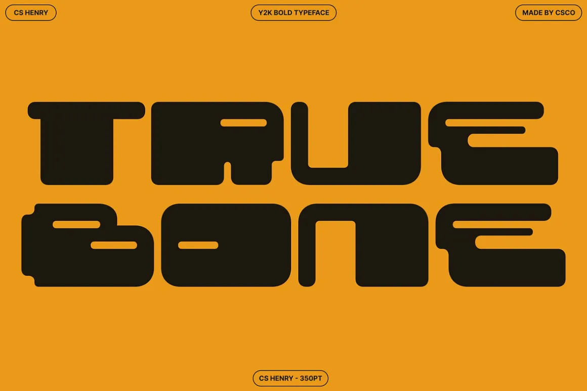 CS Henry – Y2K Font