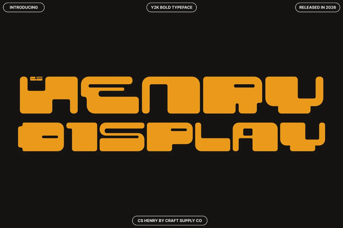 CS Henry – Y2K Font