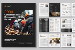 CSR Report Brochure Template