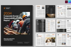 CSR Report Brochure Template