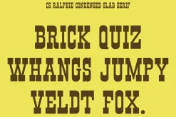 CS Ralphie – Western Display Font