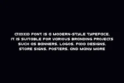 Ctooxid - Creative Logo Font