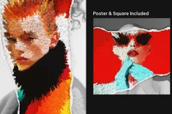 Cubed Extrude Photo Effect