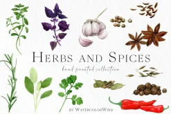 Culinary Herbs and Spices Clipart