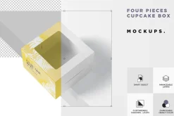 Cupcake Box Mockups