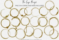 Cup Rings & Drips - for Procreate