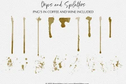 Cup Rings & Drips - for Procreate