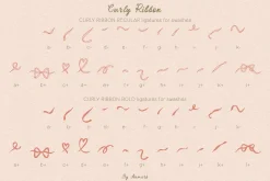 Curly Ribbon Handwritten Whimsy Font