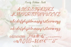 Curly Ribbon Handwritten Whimsy Font