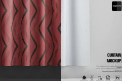 Curtain Closeup Mockup
