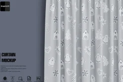 Curtain Closeup Mockup