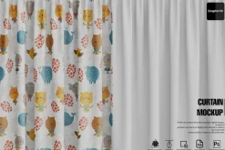 Curtain Closeup Mockup